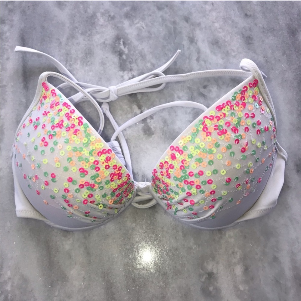VICTORIA’S SECRET🦄Sequin Push up bikini top